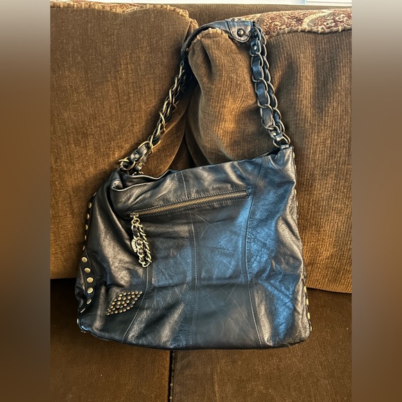 Betsey Johnson Black Leather Shoulder Bag - Picture 2 of 10